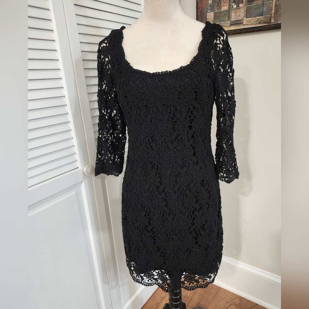 White House Black Market black lace dress,  8